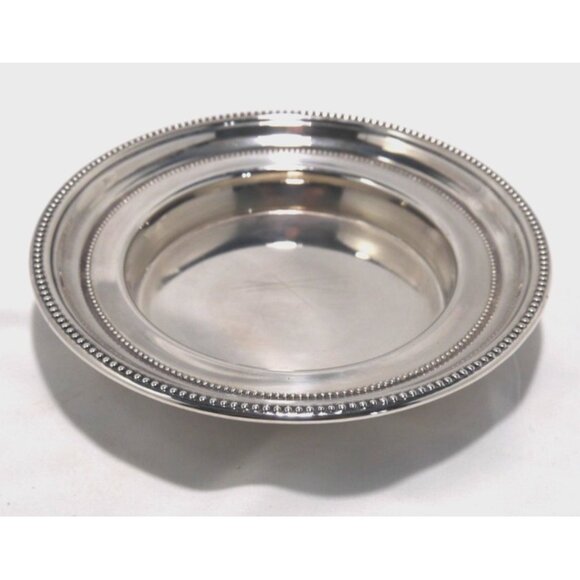 Vintage TOWLE silverplate round dish, bowl 7.25" wide - Picture 1 of 3